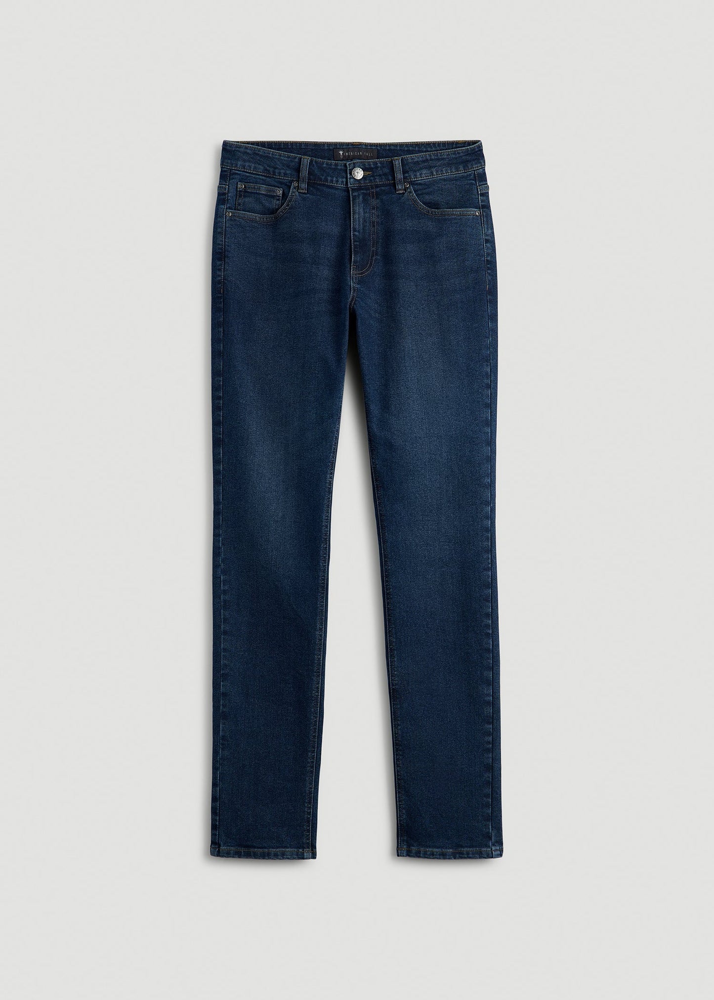 American Tall Men Dylan Slim Fit Jeans for Tall Men in Faded Dark Indigo