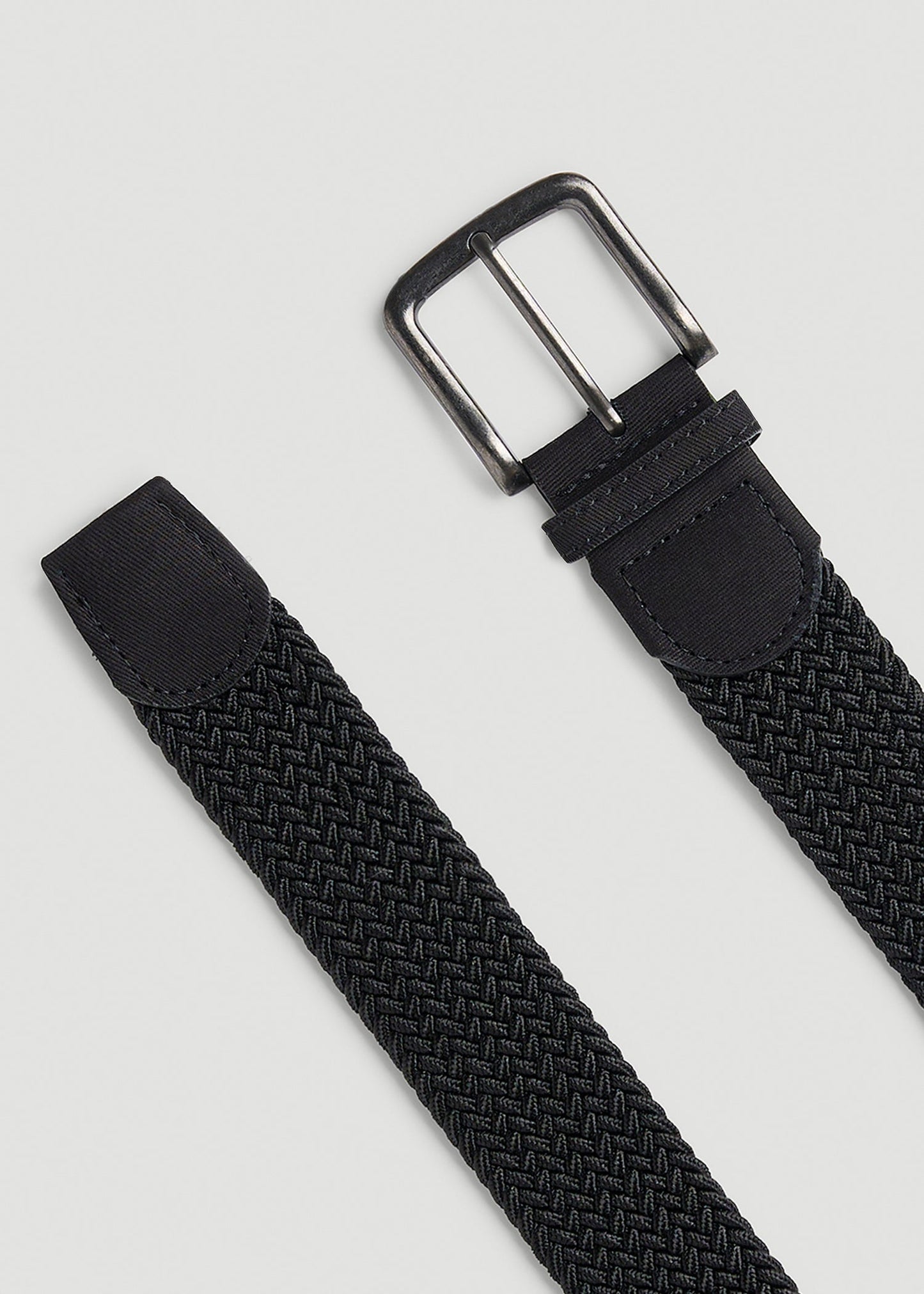 American Tall Men Stretch Woven Belt in Black