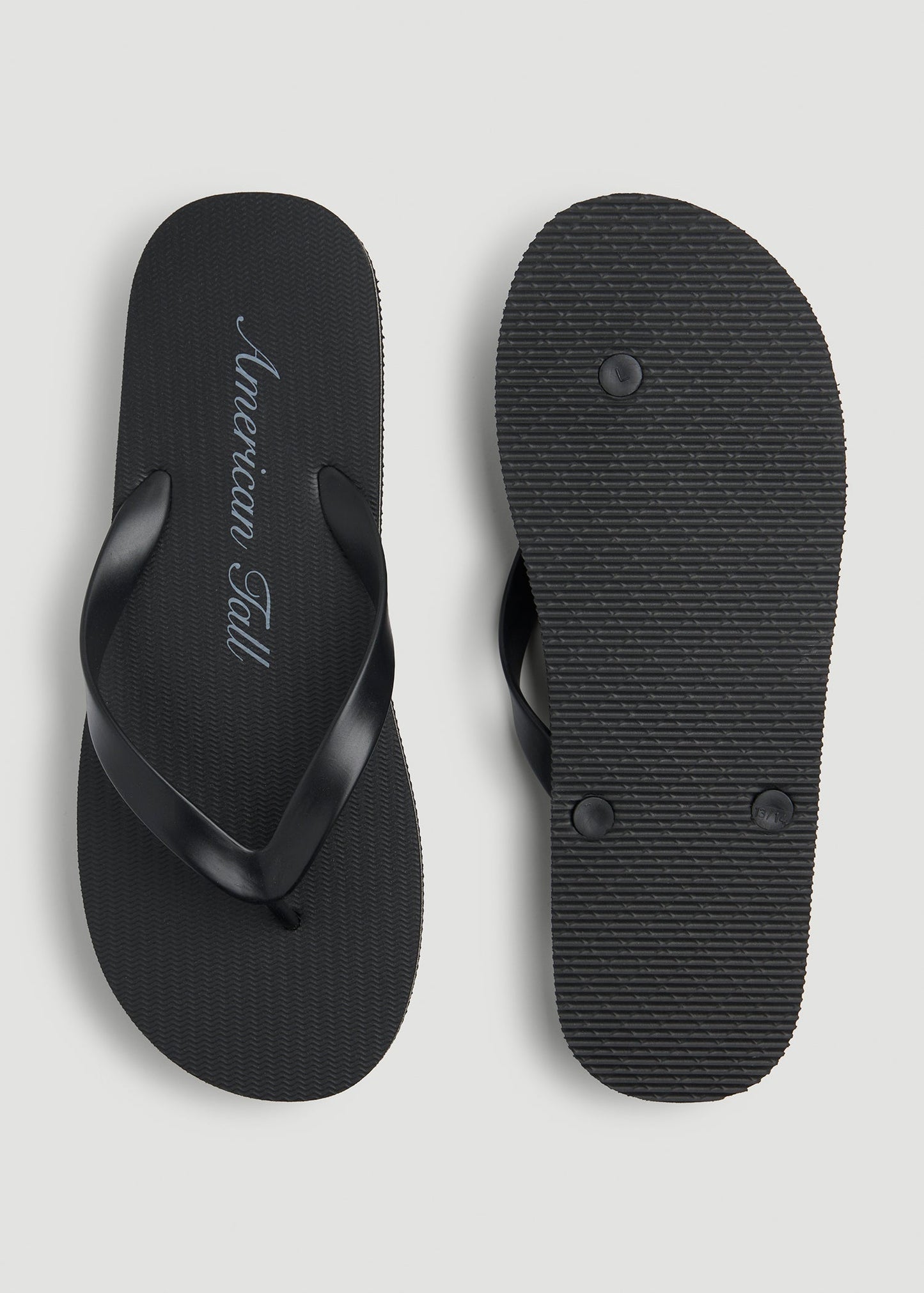 American Tall Men Men's Flip-Flop in Black/Grey