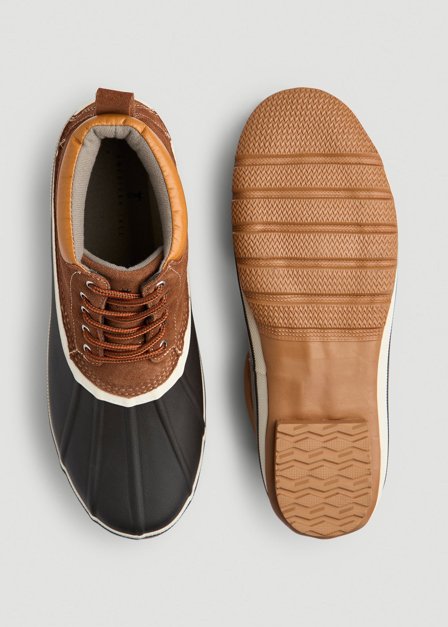 American Tall Men Duck Boots for Tall Men in Tan