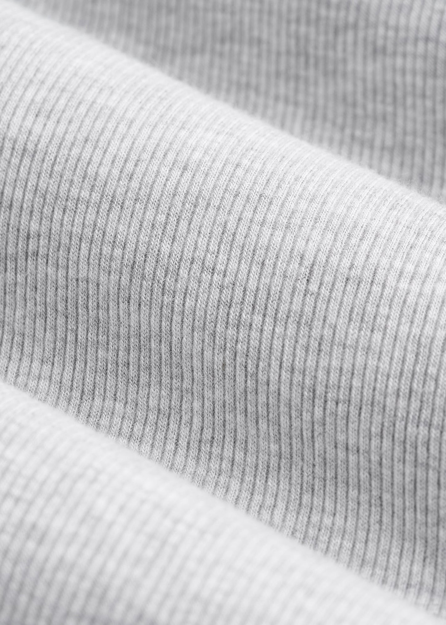 American Tall Women FITTED Ribbed Long Sleeve Tee for Tall Women in Grey Mix