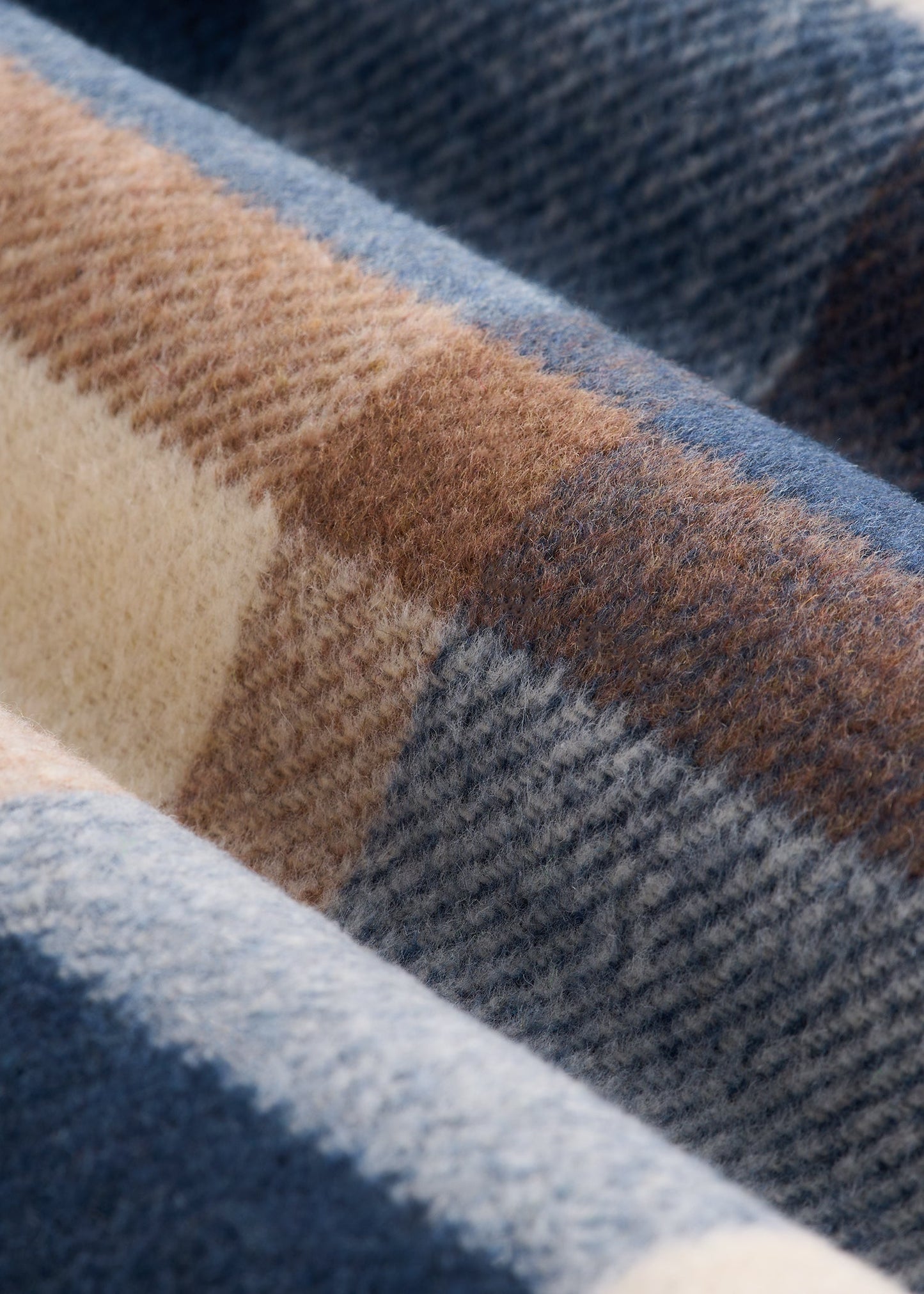 American Tall Women|Men Flannel Shacket for Tall Women in Cream and Denim Blue Plaid