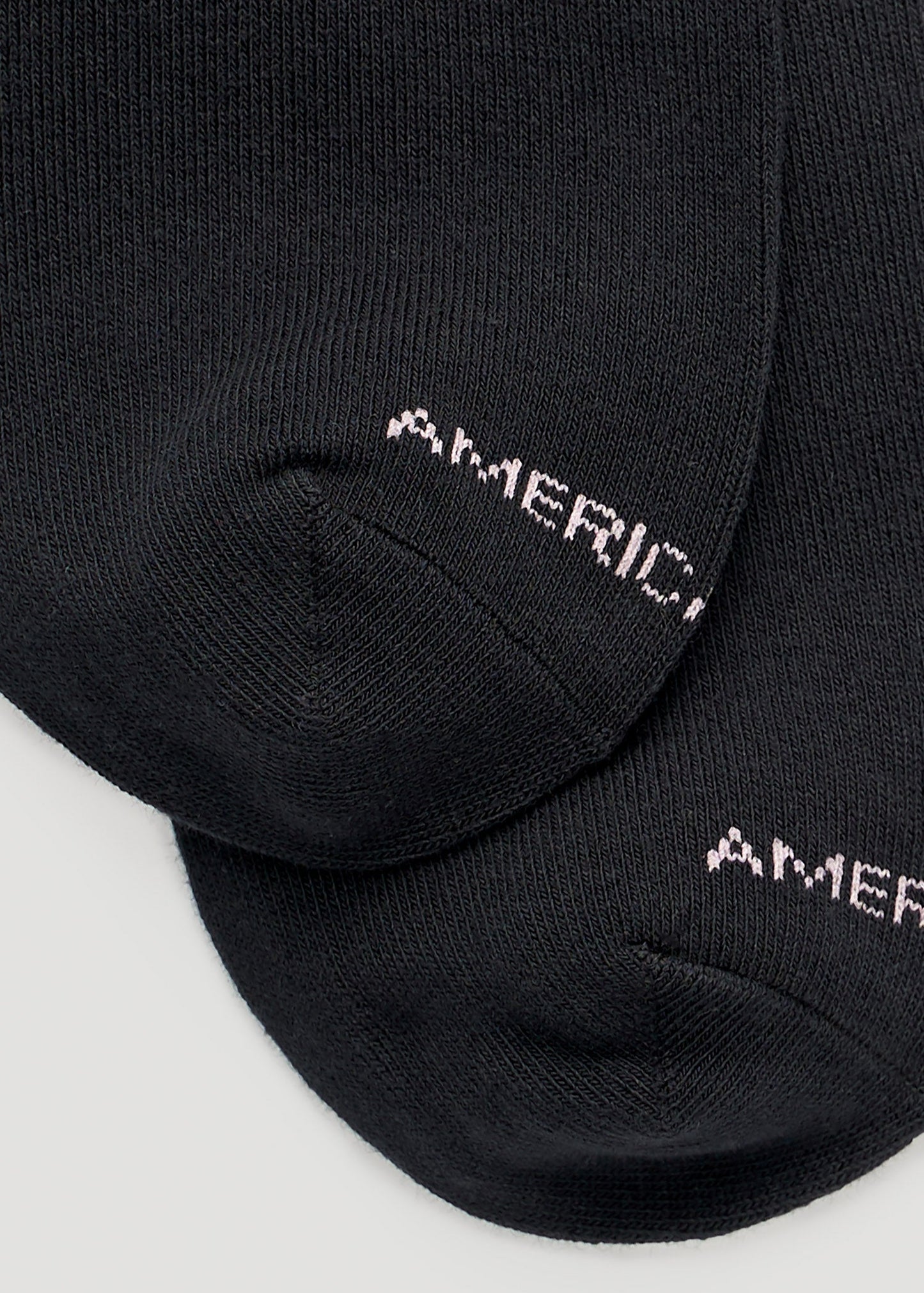 American Tall Women Mid Crew Socks (X-Large Size: 10-13) for Tall Women in Black