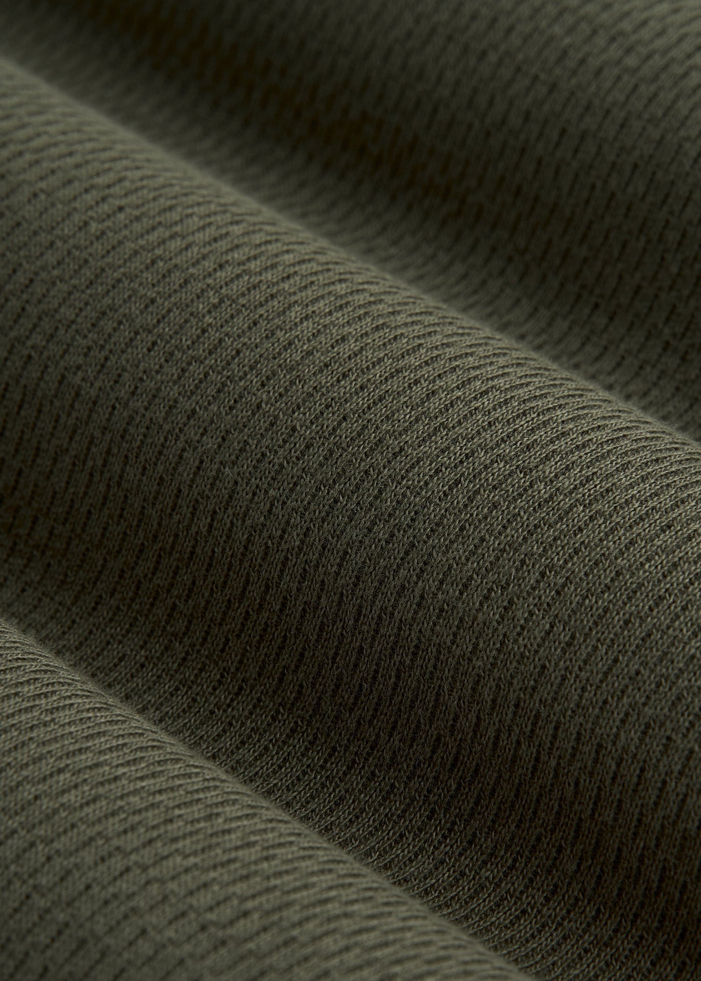 American Tall Men Double Honeycomb Thermal Crewneck for Tall Men in Dark Olive Green