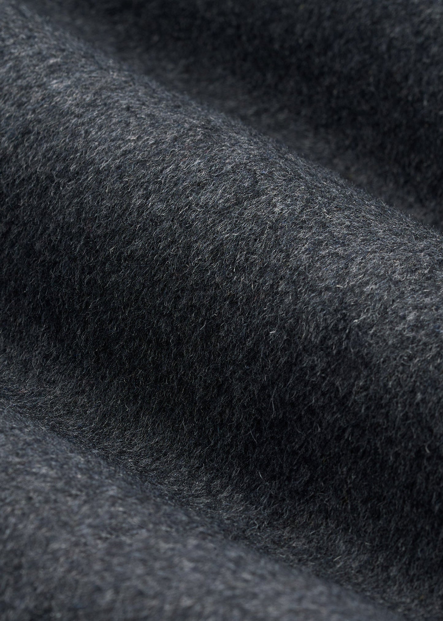 American Tall Men Double-Breasted Wool Peacoat for Tall Men in Dark Grey Mix