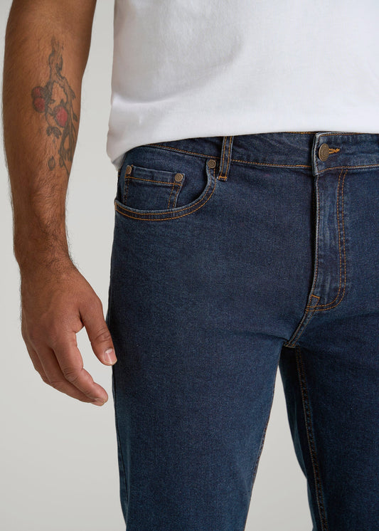 American Tall Men A.T. Basics Men's Dylan Slim Fit Jeans for Tall Men in Charged Blue