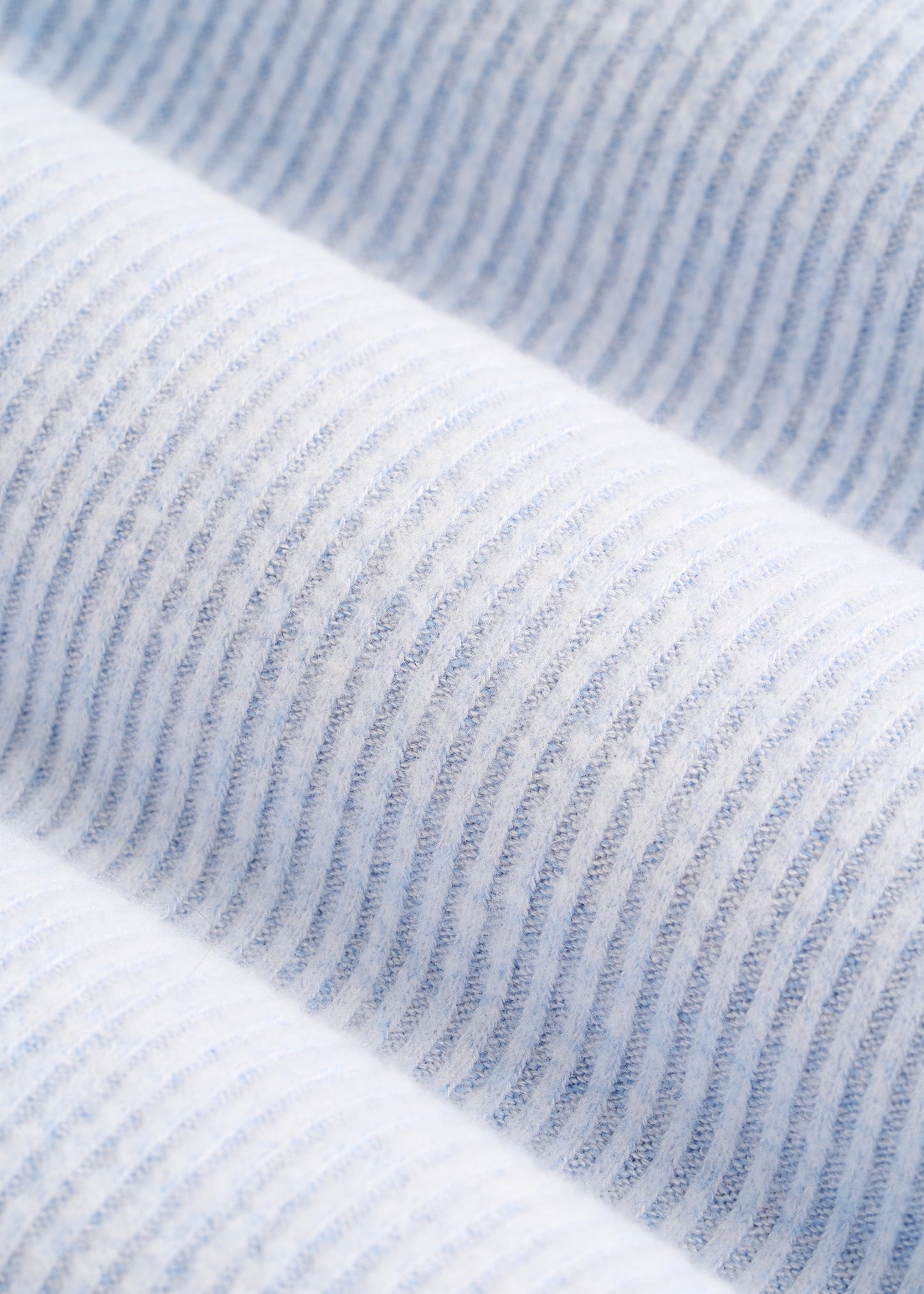 American Tall Women Ribbed Henley Lounge Top for Tall Women in Bluebird Mix