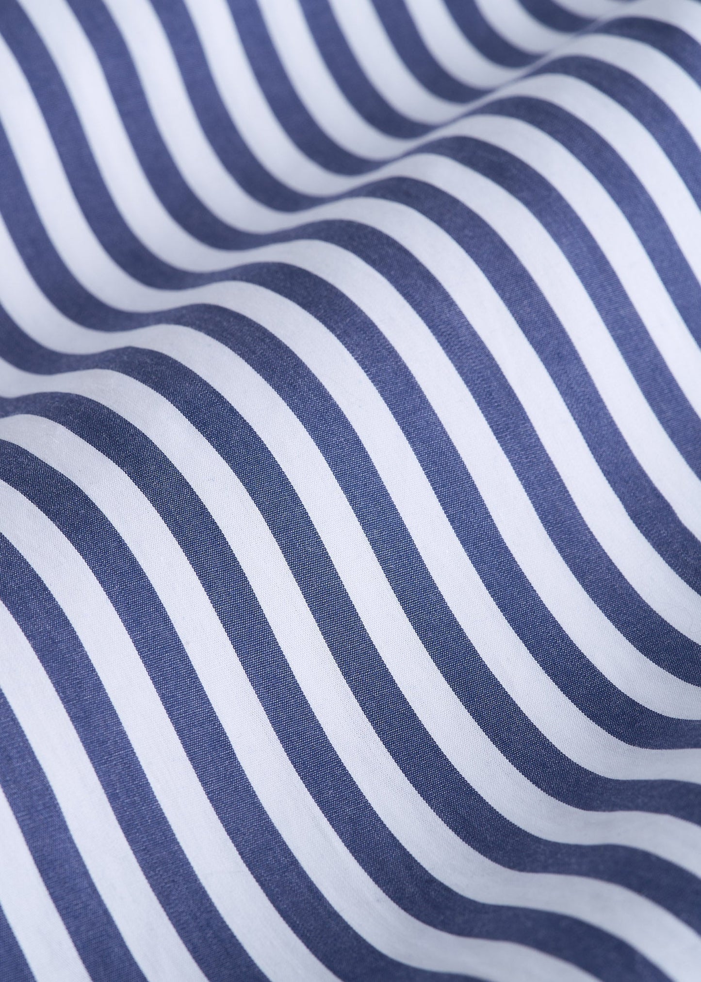American Tall Men Premium Dress Shirt for Tall Men in Bold Blue Stripe
