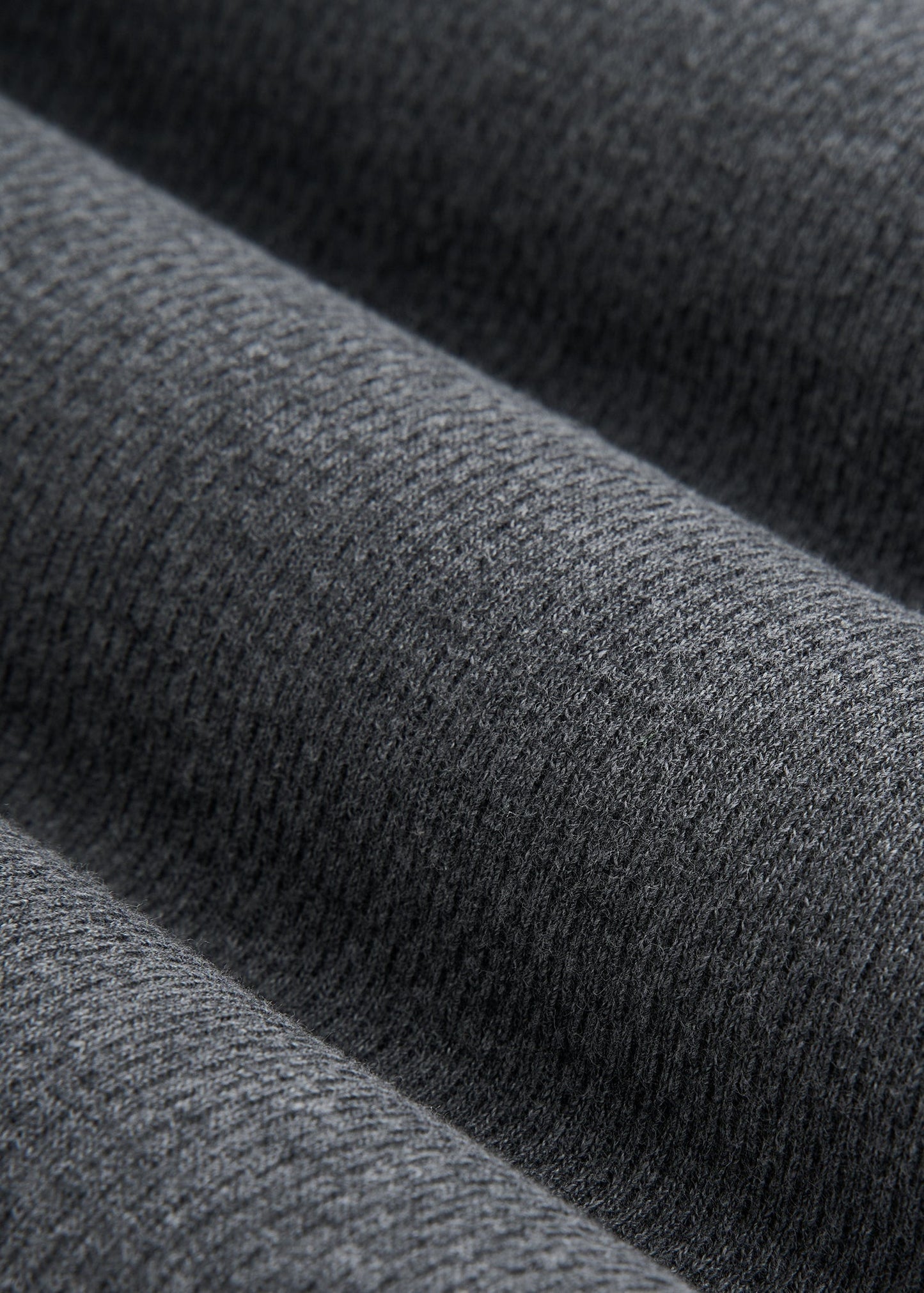 American Tall Men Double Honeycomb Thermal Crewneck for Tall Men in Charcoal Mix