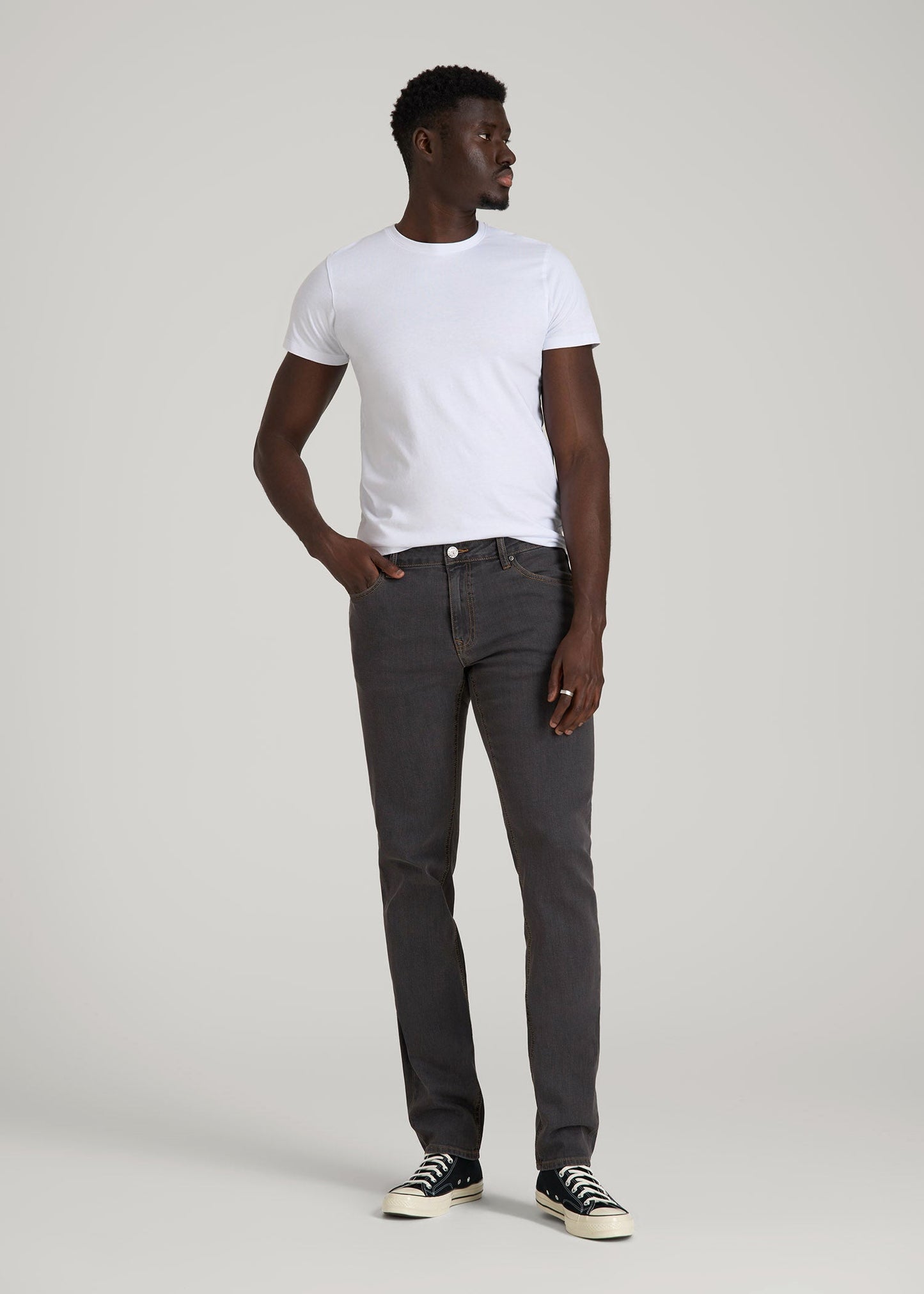 American Tall Men Carman TAPERED Jeans for Tall Men in Grey