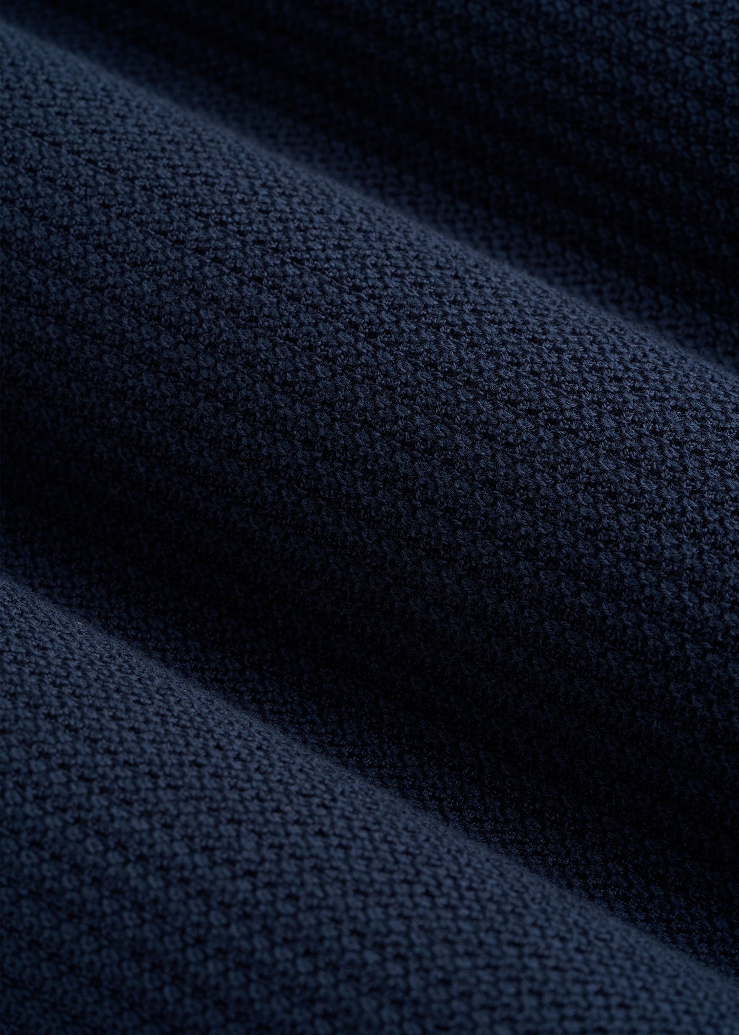American Tall Men Braided Knit T-Shirt for Tall Men in Navy Blue
