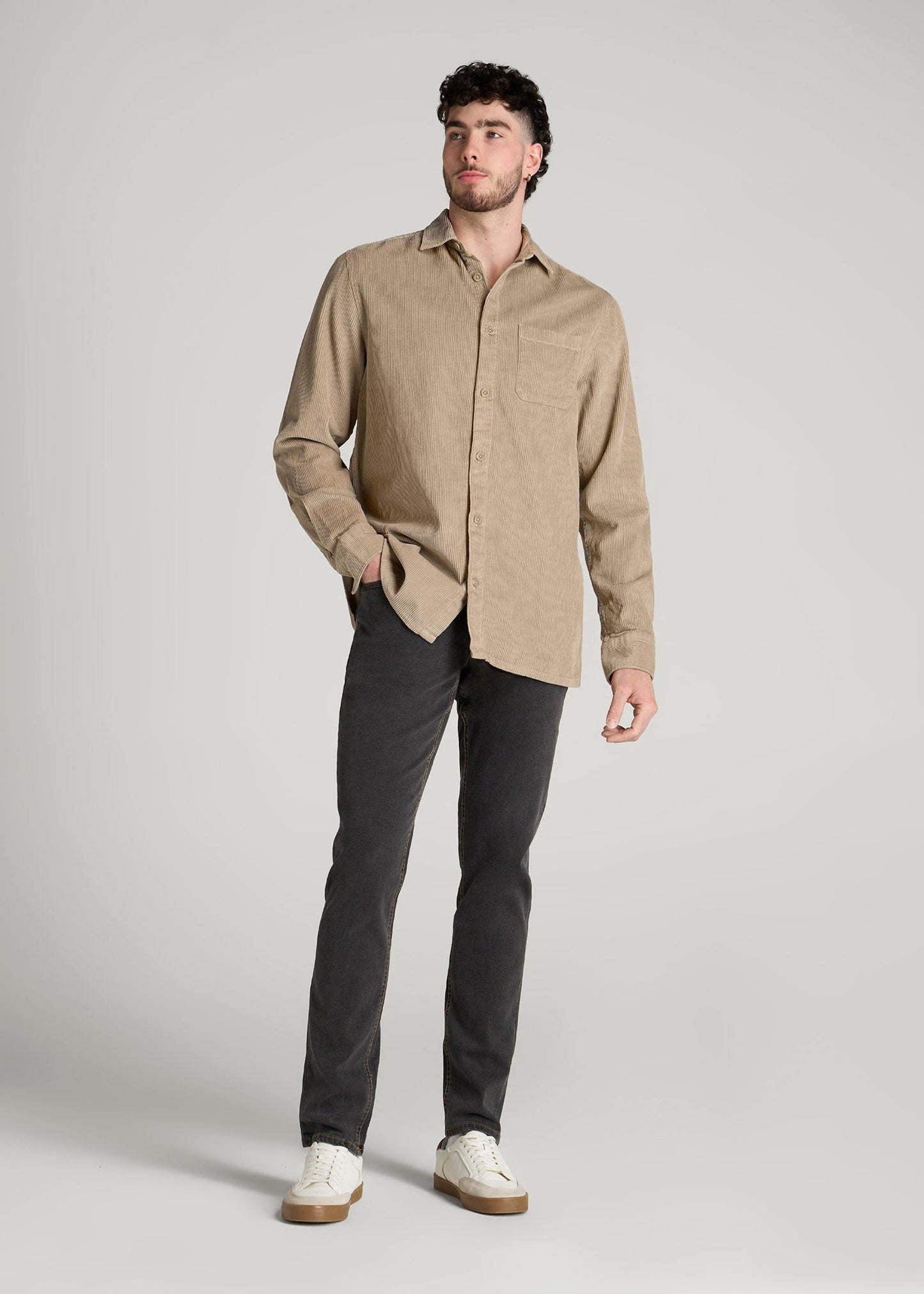 American Tall Men LJ&S TAPERED Jeans for Tall Men in Vintage Black