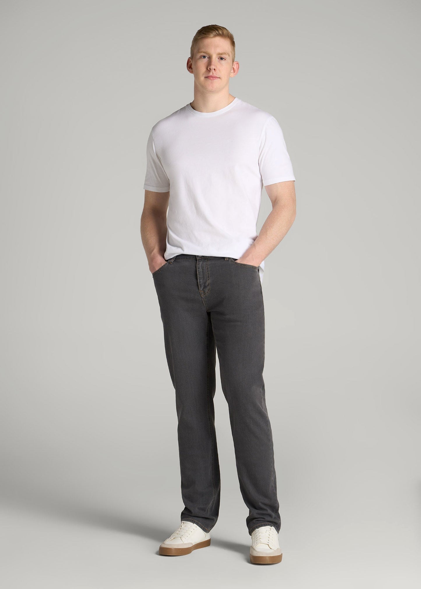 American Tall Men J1 STRAIGHT LEG Jeans for Tall Men in Grey