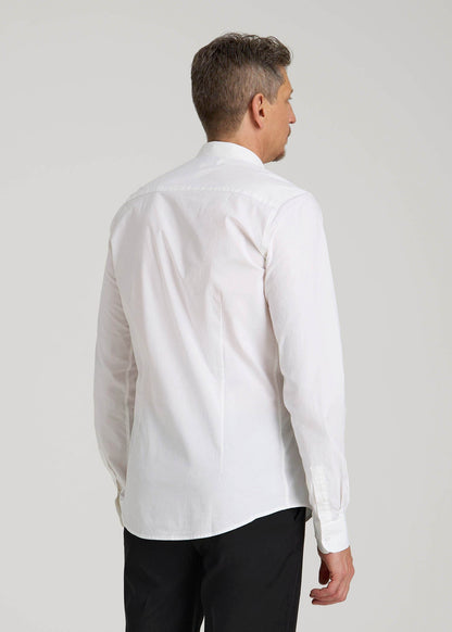 American Tall Men Oskar Easy Care Dress Shirt for Tall Men in Bright White