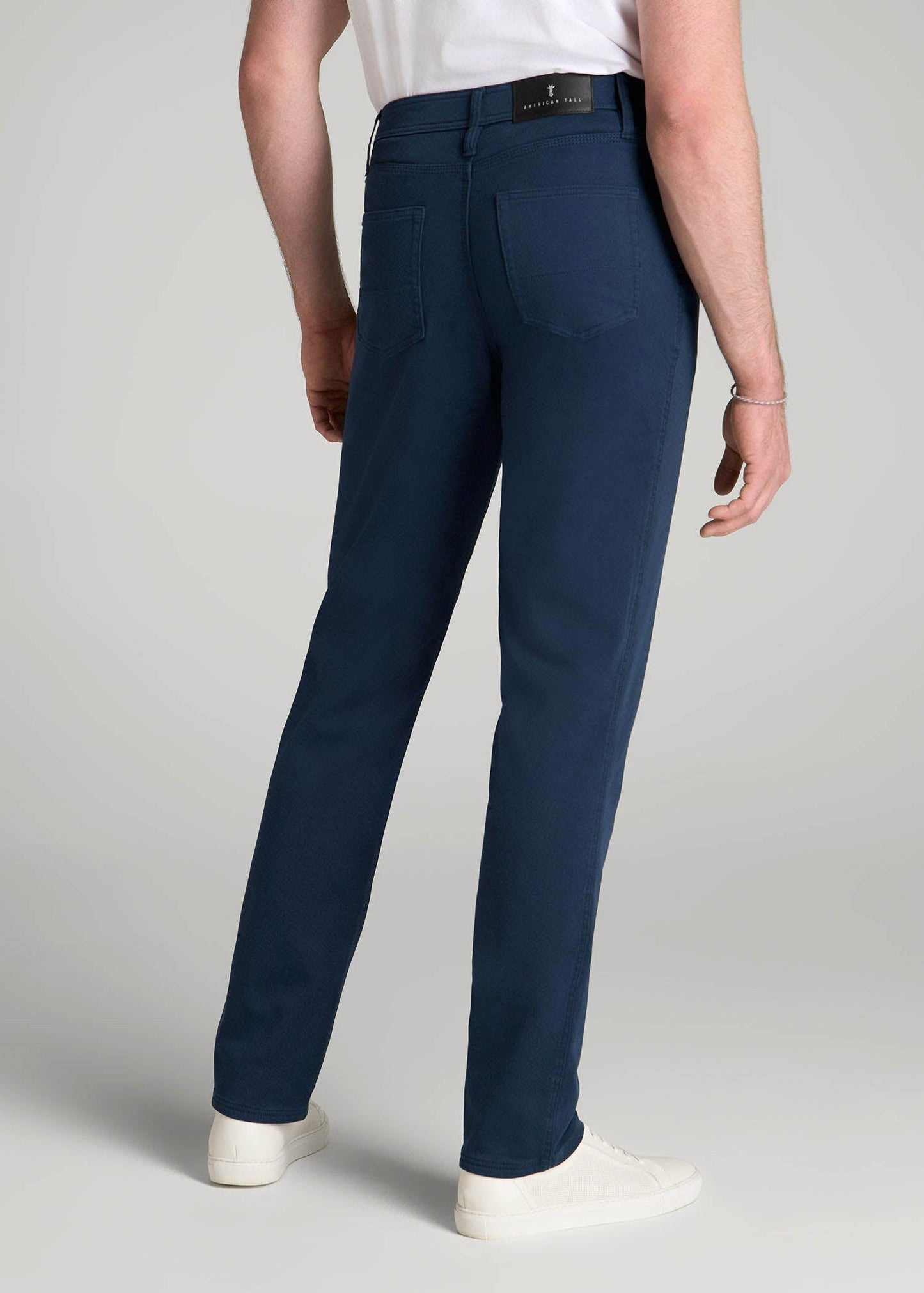 American Tall Men Everyday Comfort 5-Pocket TAPERED-FIT Pant for Tall Men in Marine Navy