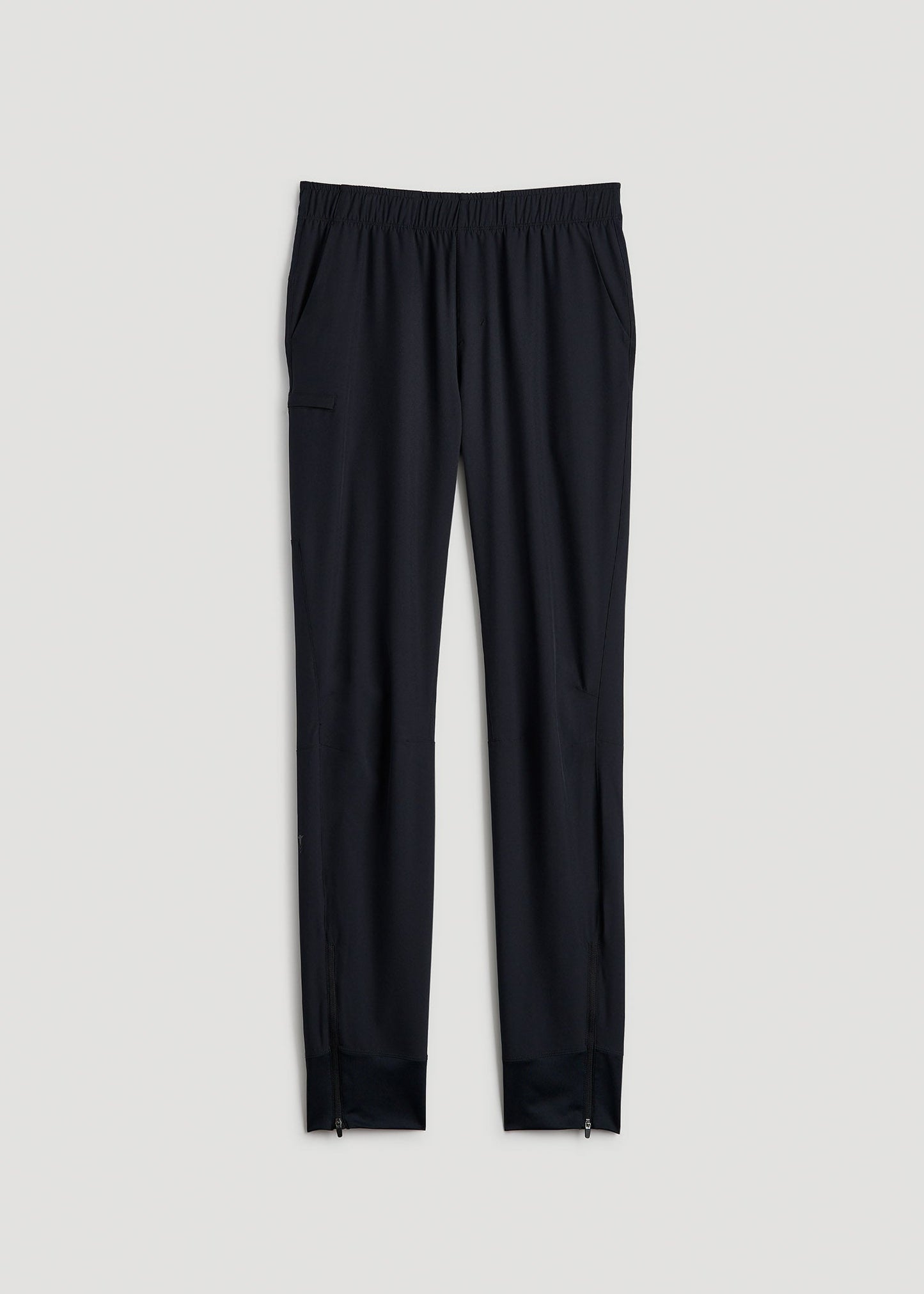 American Tall Men Featherweight Perforated Training Jogger for Tall Men in Black