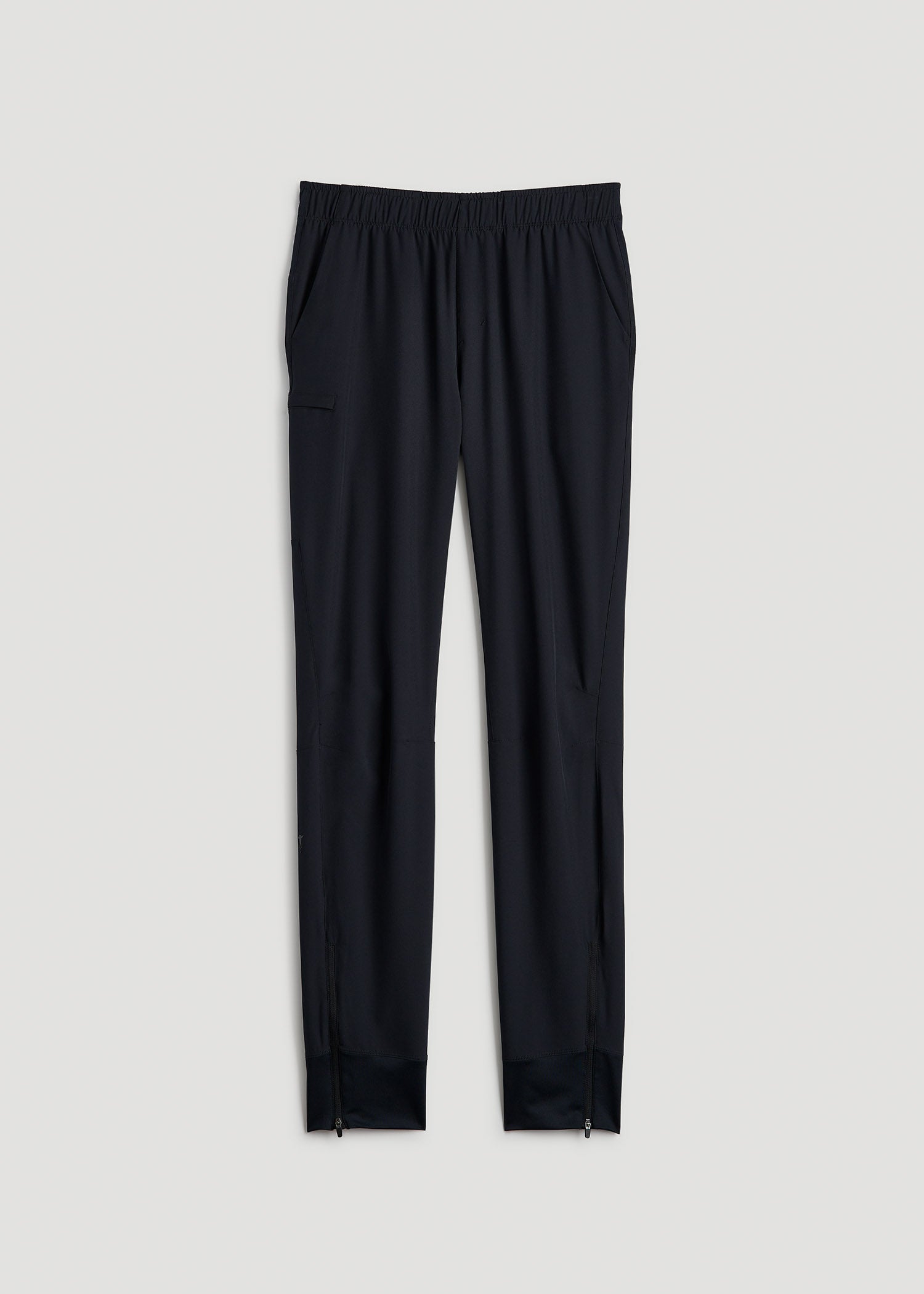 American Tall Men Featherweight Perforated Training Jogger for Tall Men in Black