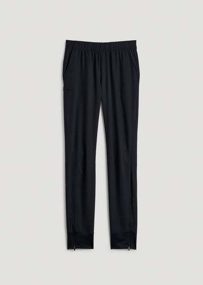 American Tall Men Featherweight Perforated Training Jogger for Tall Men in Black