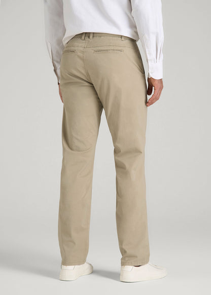 American Tall Men Carman TAPERED Chinos for Tall Men in Desert Khaki