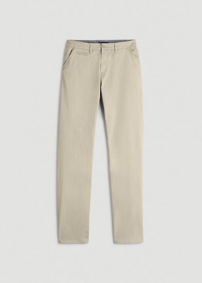 American Tall Men Carman TAPERED Chinos for Tall Men in Desert Khaki