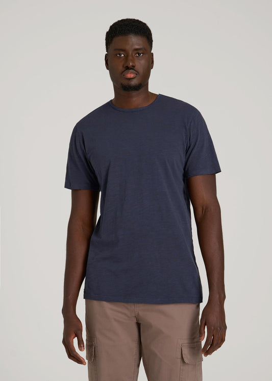 American Tall Men REGULAR-FIT Slub Tee for Tall Men in Navy