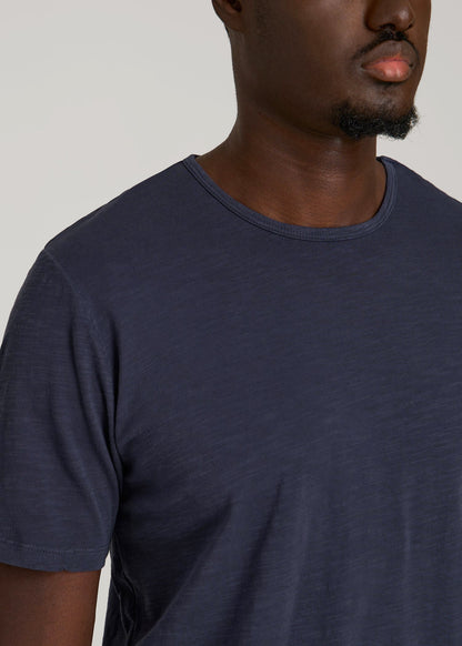 American Tall Men REGULAR-FIT Slub Tee for Tall Men in Navy