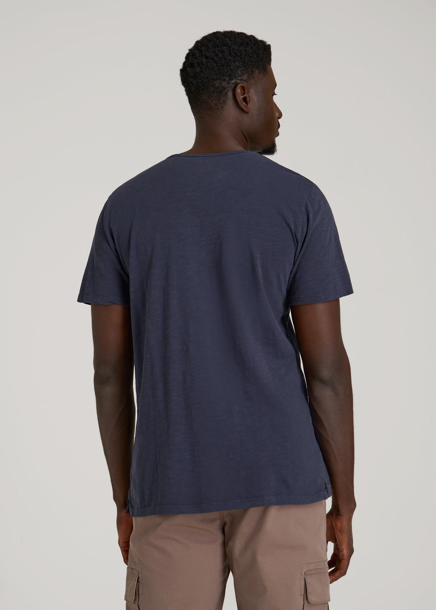 American Tall Men REGULAR-FIT Slub Tee for Tall Men in Navy