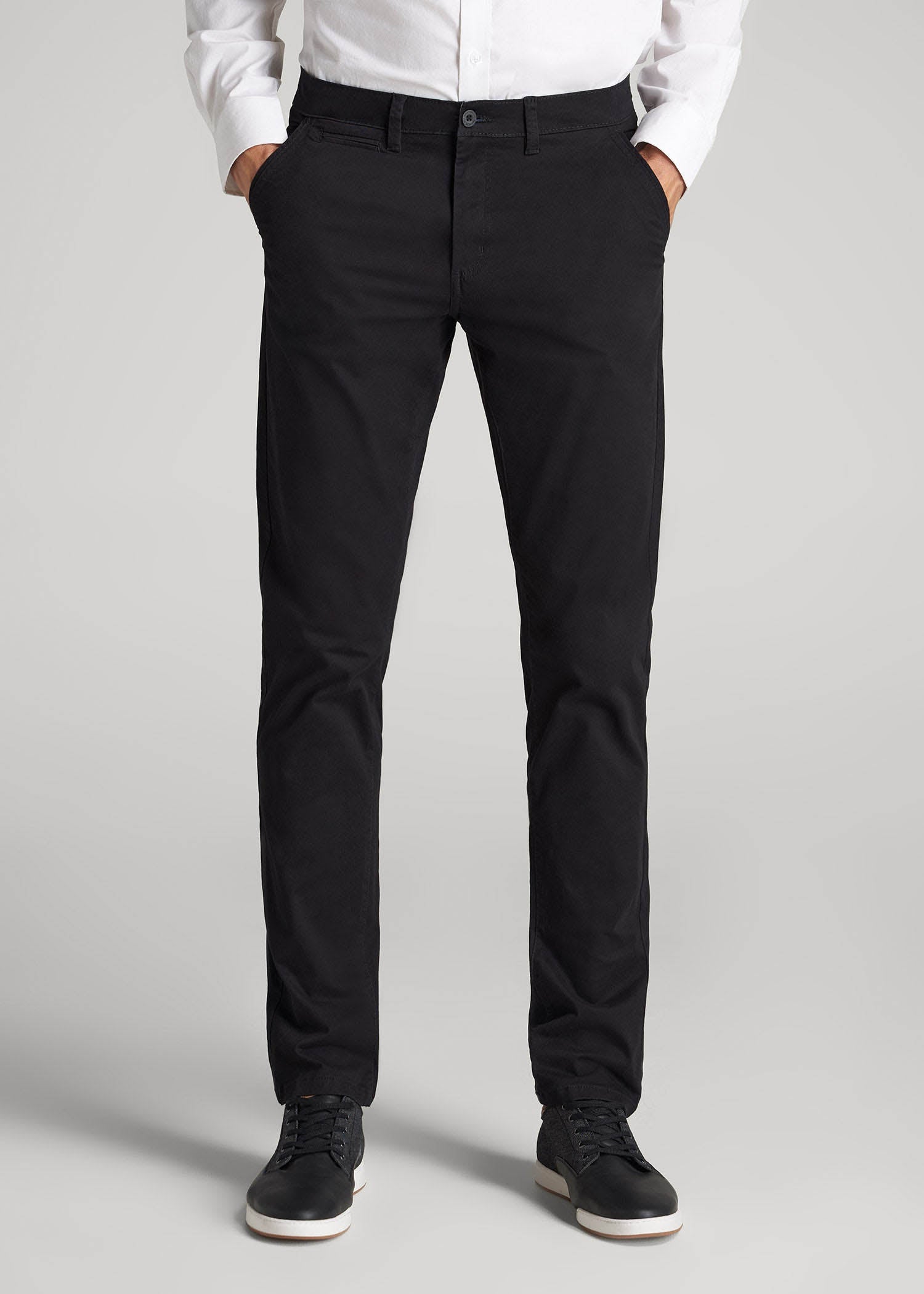 American Tall Men Carman TAPERED Chinos for Tall Men in Black