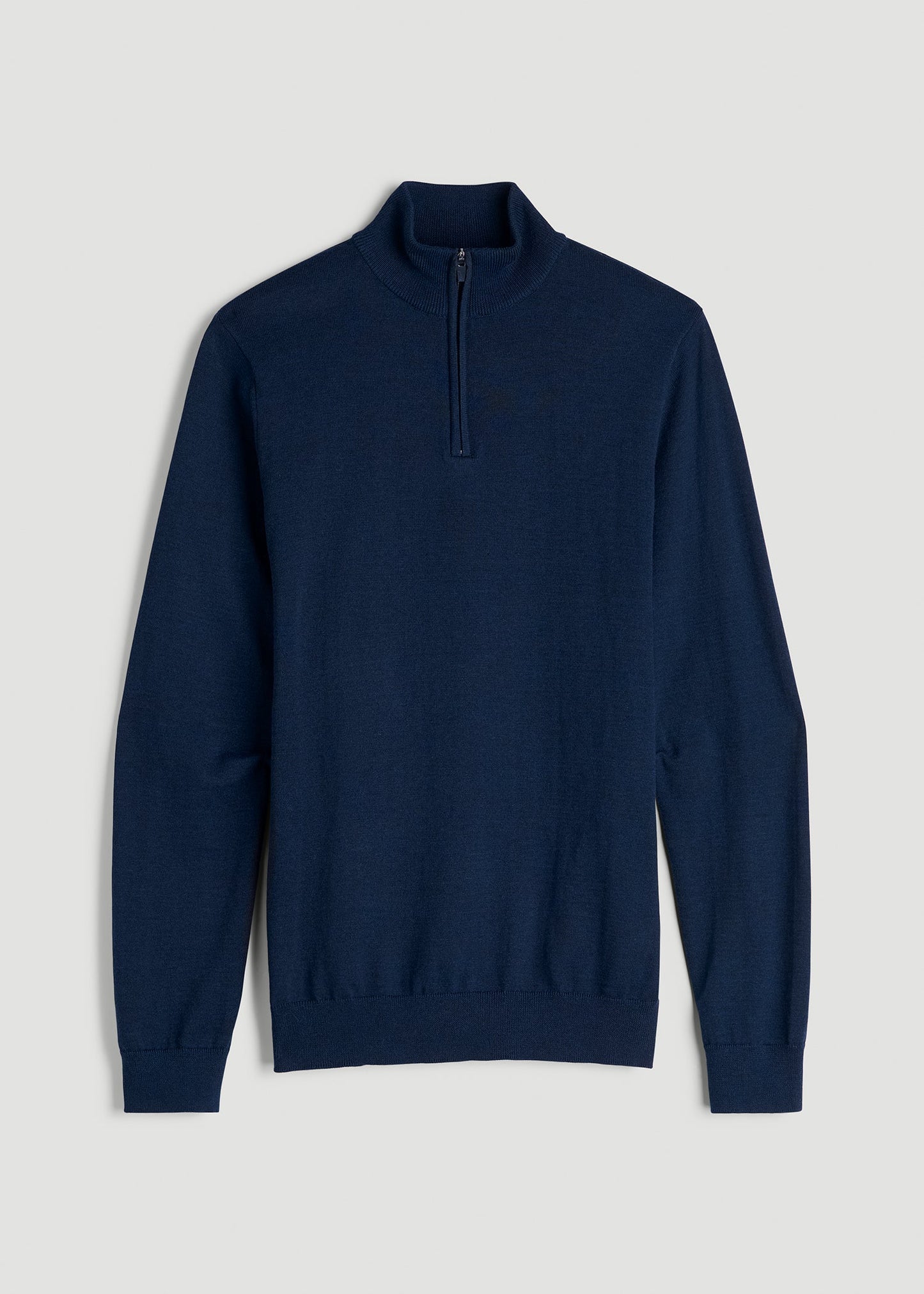 American Tall Men Everyday Quarter-Zip Sweater for Tall Men in Patriot Blue