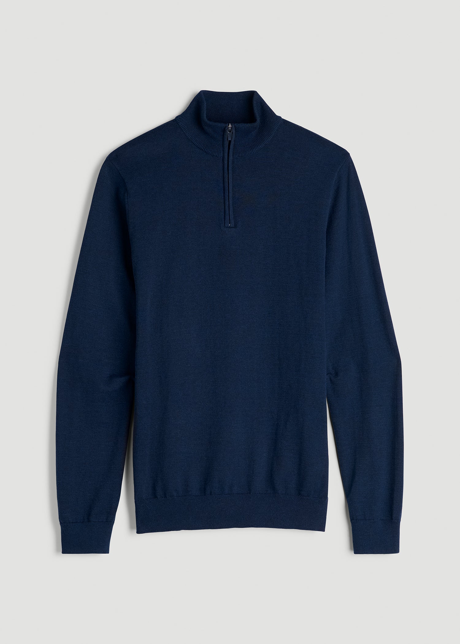American Tall Men Everyday Quarter-Zip Sweater for Tall Men in Patriot Blue