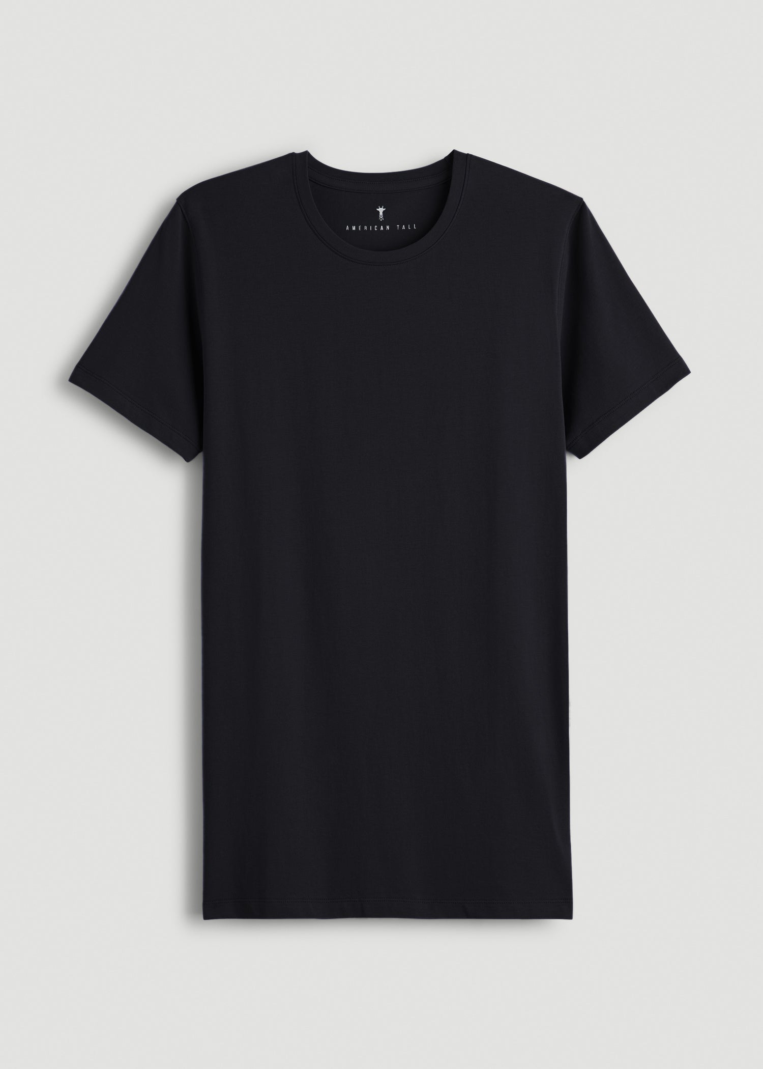 American Tall Men The Essential Modern Fit Crewneck Tee for Tall Men in Black