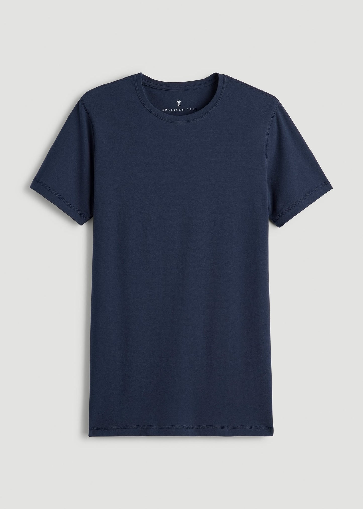 American Tall Men The Essential Slim Fit Crewneck Tee for Tall Men in Navy