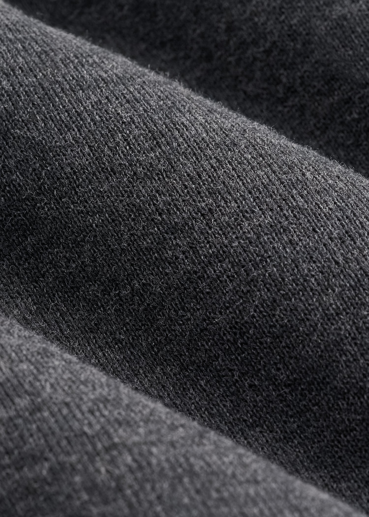 American Tall Men Everyday Quarter-Zip Sweater for Tall Men in Charcoal Mix
