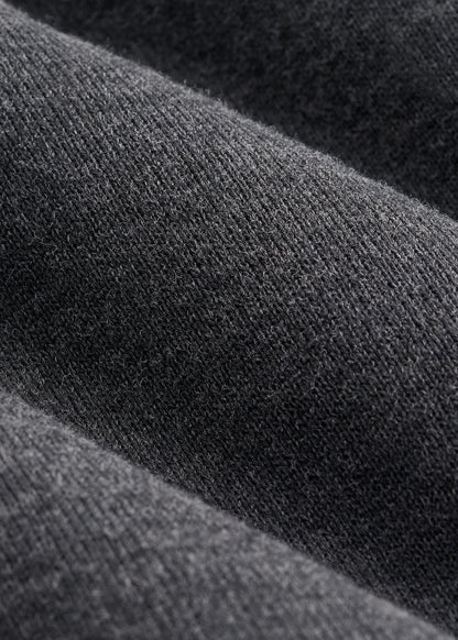 American Tall Men Everyday Quarter-Zip Sweater for Tall Men in Charcoal Mix