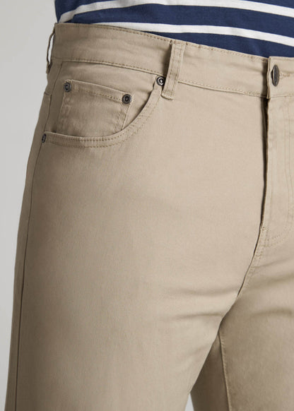American Tall Men J1 STRAIGHT Leg Five-Pocket Pants for Tall Men in Desert Khaki