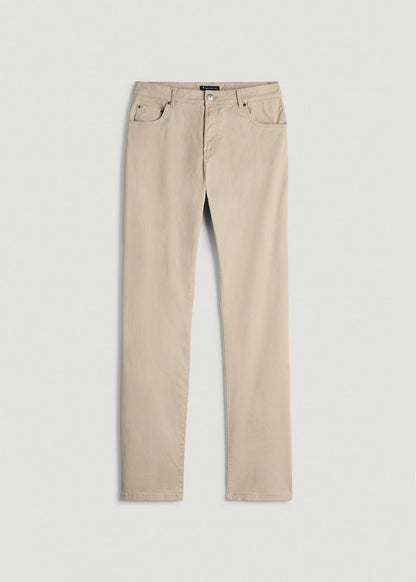 American Tall Men J1 STRAIGHT Leg Five-Pocket Pants for Tall Men in Desert Khaki