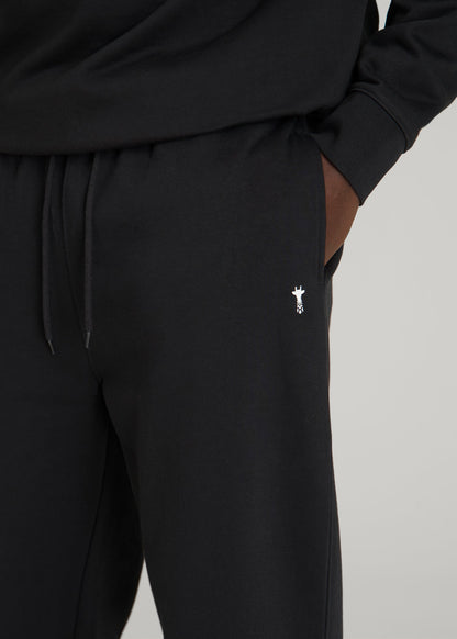 American Tall Men Core Motion Fleece Straight Leg Sweatpants for Tall Men in Black