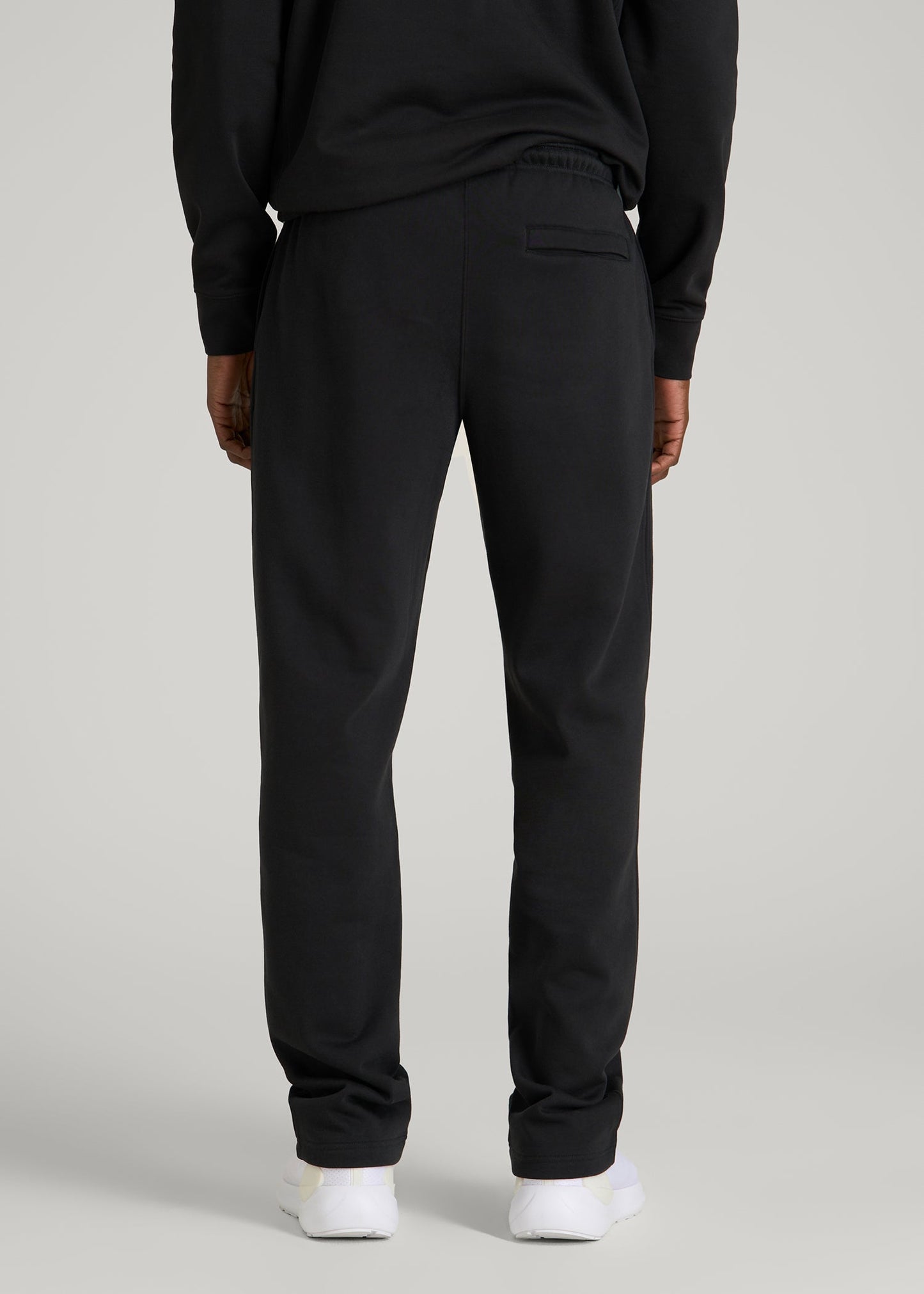 American Tall Men Core Motion Fleece Straight Leg Sweatpants for Tall Men in Black