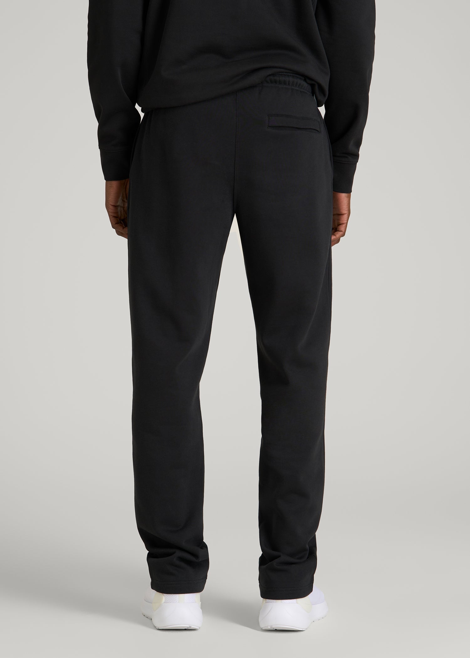 American Tall Men Core Motion Fleece Straight Leg Sweatpants for Tall Men in Black