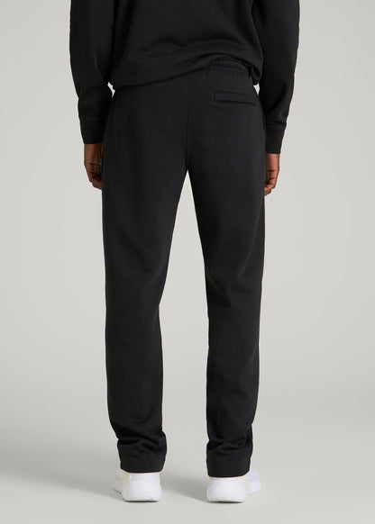 American Tall Men Core Motion Fleece Straight Leg Sweatpants for Tall Men in Black