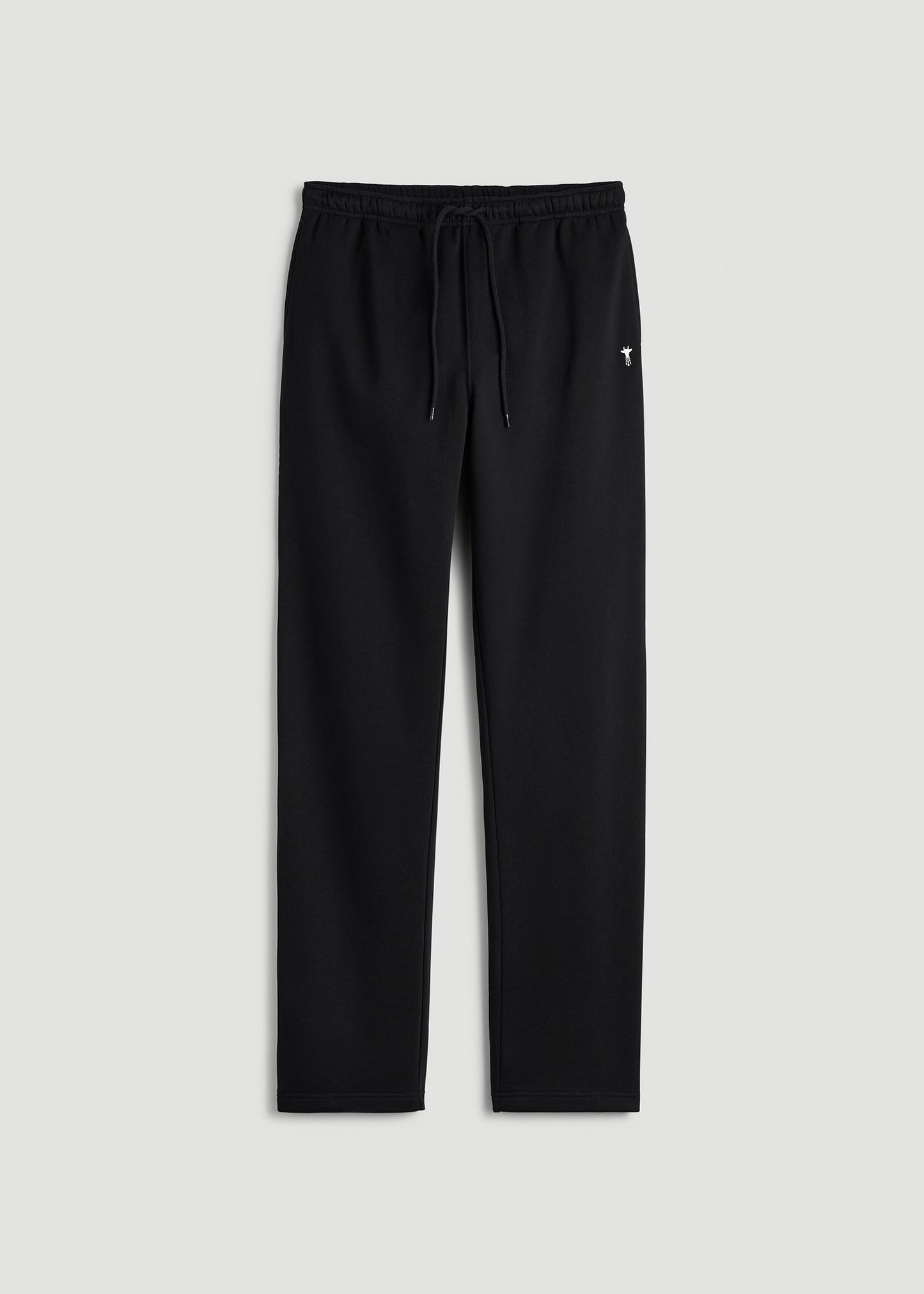 American Tall Men Core Motion Fleece Straight Leg Sweatpants for Tall Men in Black