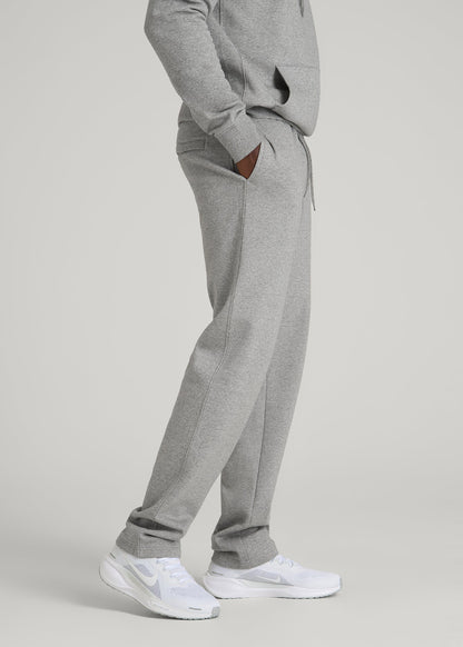 American Tall Men Core Motion Fleece Straight Leg Sweatpants for Tall Men in Heathered Grey