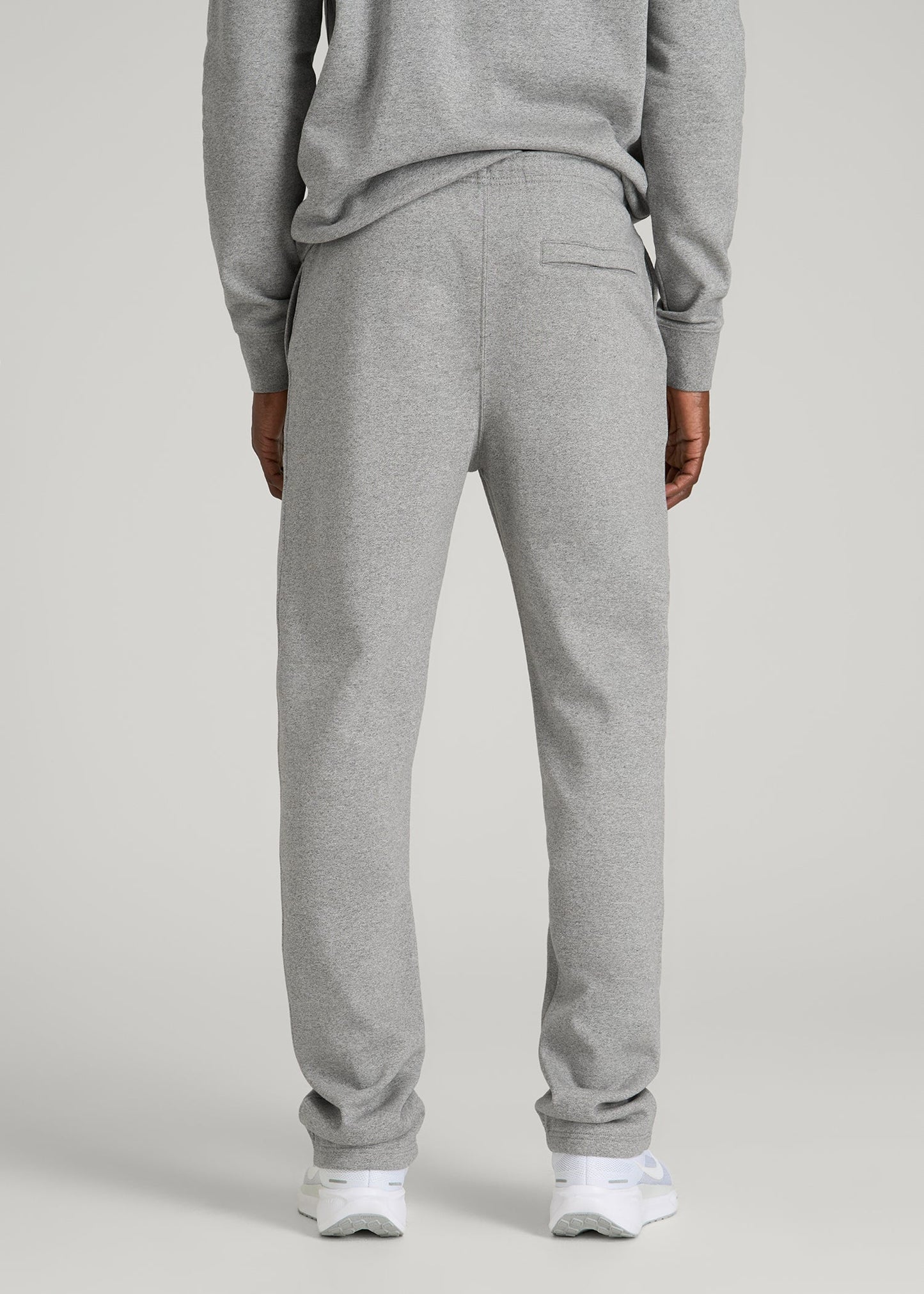 American Tall Men Core Motion Fleece Straight Leg Sweatpants for Tall Men in Heathered Grey