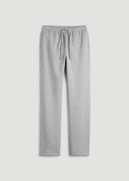 American Tall Men Core Motion Fleece Straight Leg Sweatpants for Tall Men in Heathered Grey