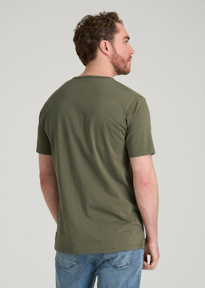 American Tall Men REGULAR-FIT Slub Tee for Tall Men in Olive
