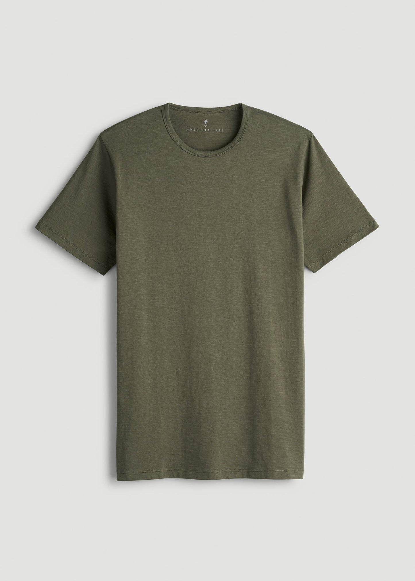 American Tall Men REGULAR-FIT Slub Tee for Tall Men in Olive