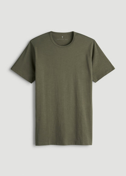 American Tall Men REGULAR-FIT Slub Tee for Tall Men in Olive