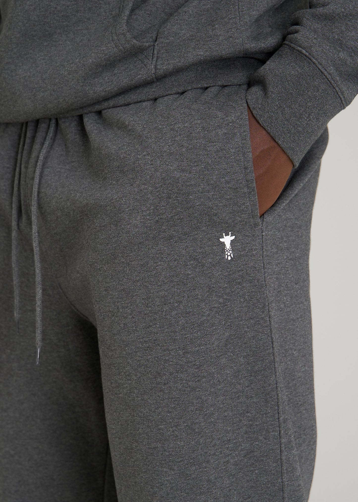 American Tall Men Core Motion Fleece Straight Leg Sweatpants for Tall Men in Charcoal Mix