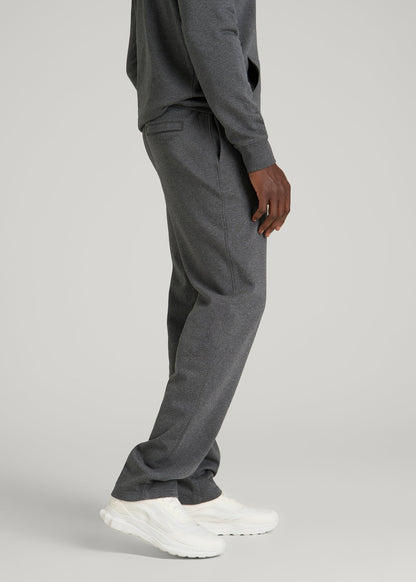 American Tall Men Core Motion Fleece Straight Leg Sweatpants for Tall Men in Charcoal Mix