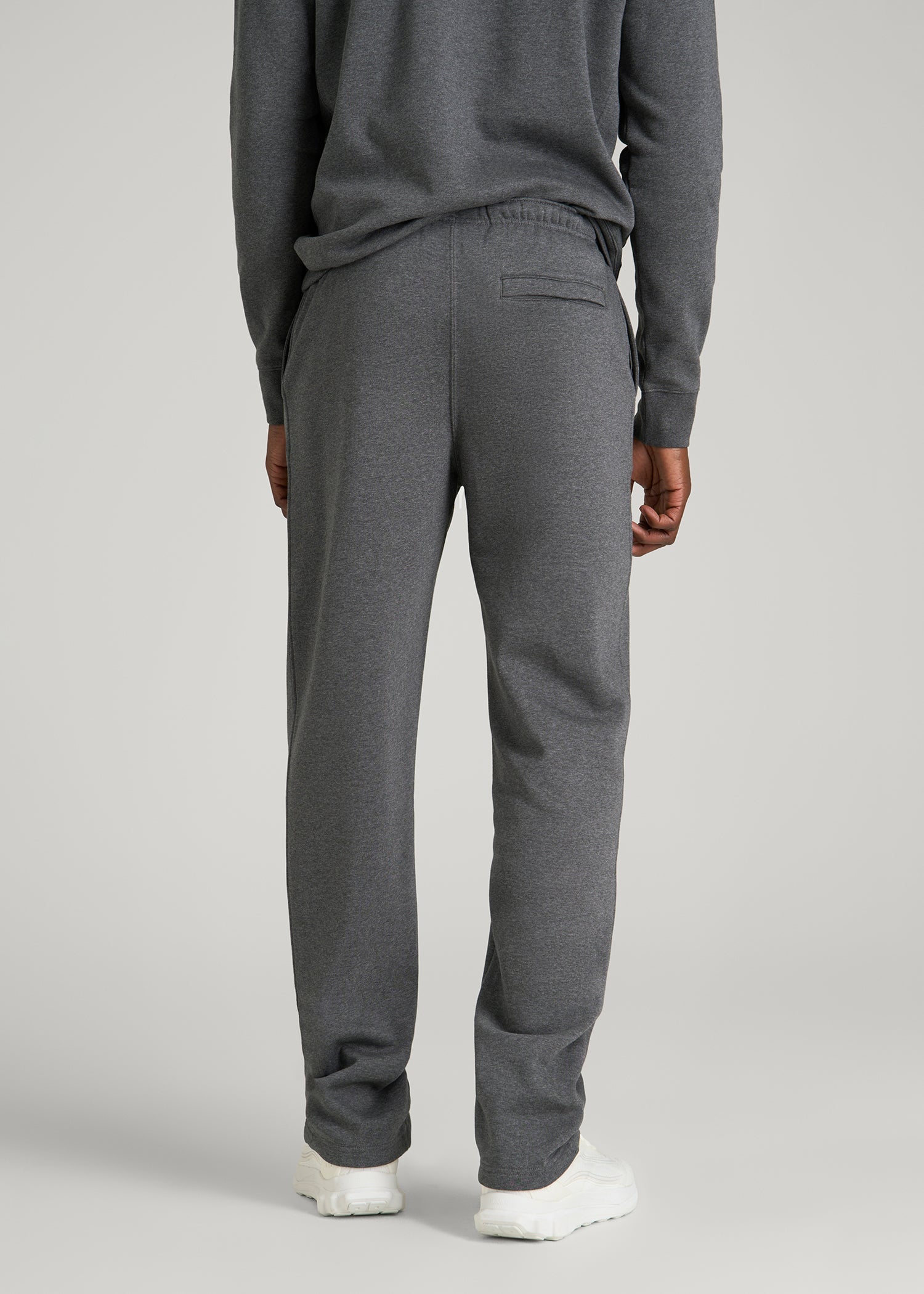 American Tall Men Core Motion Fleece Straight Leg Sweatpants for Tall Men in Charcoal Mix